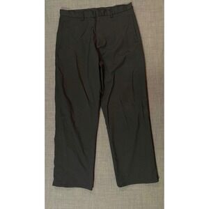 Guess Jeans Womens Black High Waist Blend Flat Front Dress Pants Size 32